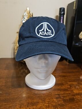Atari Black Logo Dad Hat - Classic Gaming Baseball Cap